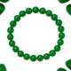 Pulsera Elástica Jade Verde 8 mm