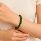 Pulsera Elástica Jade Verde 8 mm