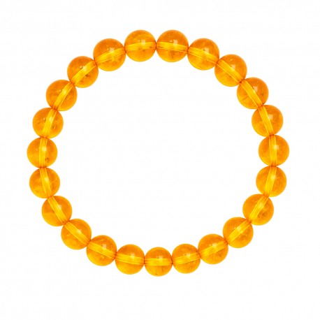 Pulsera Elástica Citrino 8 mm