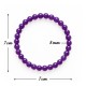 Pulsera Elástica Amatista 6 mm