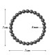 Pulsera Elástica Hematite 6 mm