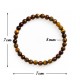 Pulsera Elástica Ojo de Tigre 6 mm