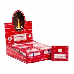 Conos Satya Sangre de Dragón| 12 cajetillas de 12 conos cada una