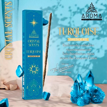 Incienso Sahumerio Turquesa Aroma Crystal Scents
