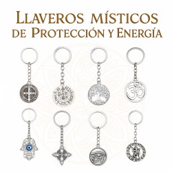 Llavero de Acero Nudo de Bruja – Unión y Protección