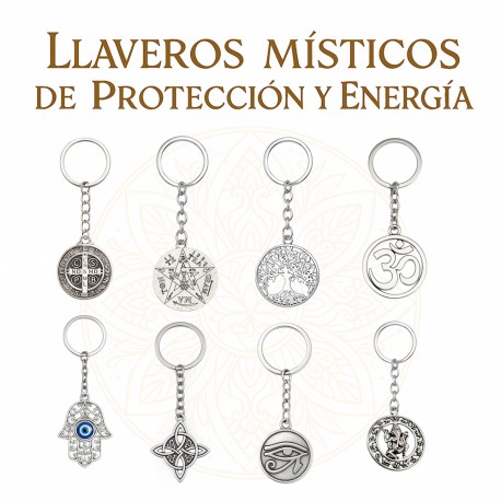 Llavero de Acero Nudo de Bruja – Unión y Protección