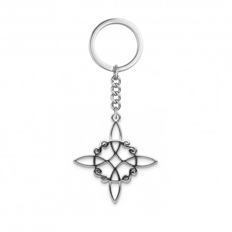 Llavero de Acero Inoxidable Nudo de Bruja – Unión y Protección