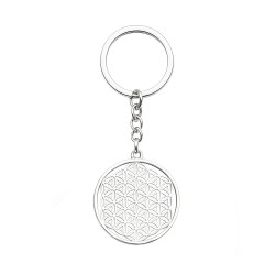 Llavero de Acero Inoxidable Flor de la Vida – Armonía y Conexión