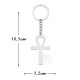 Llavero de Acero Inoxidable Cruz de Ankh – Vitalidad y Continuidad