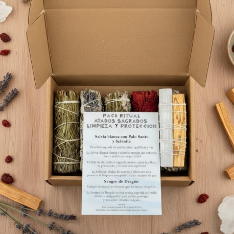 Caja Ritual Atados Sagrados | Limpieza y Protección | Aromasenses