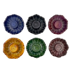 Porta Inciensos Redondo de Piedra Flor de Loto Pequeño