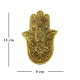 Porta Incienso Mano de Fátima Metal Grabada Oro/Plata