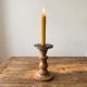 Portavela de Madera Artesanal Para Velas Cilindricas