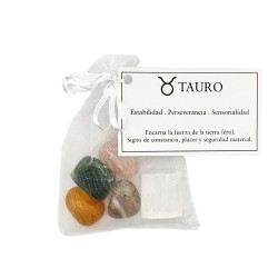 Pack de Minerales TAURO | Horóscopo con Piedras Naturales Canto Rodado | Estabilidad, Perseverancia y Sensorialidad