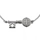Pulsera Llave de San Benito de Acero Inoxidable | Amuleto de Protección