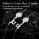 Pulsera Llave de San Benito de Acero Inoxidable | Amuleto de Protección