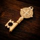 Pulsera Llave de San Benito de Acero Inoxidable Dorado | Amuleto de Protección