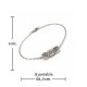 Pulsera de Protección Triple Luna Plateada Acero Inoxidable 316L Ajustable Amuleto Espiritual