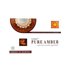 Incienso Goloka Essence of Ayurveda AMBAR PURO 15 grs